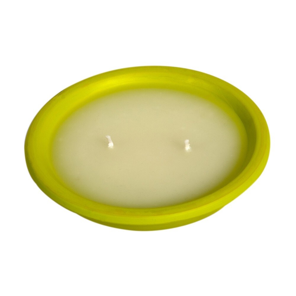 slide 1 of 1, HD Designs Outdoors Citronella Dish - Lime Green, 1 ct