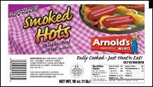 Arnold's Smoked Hot Sausage
