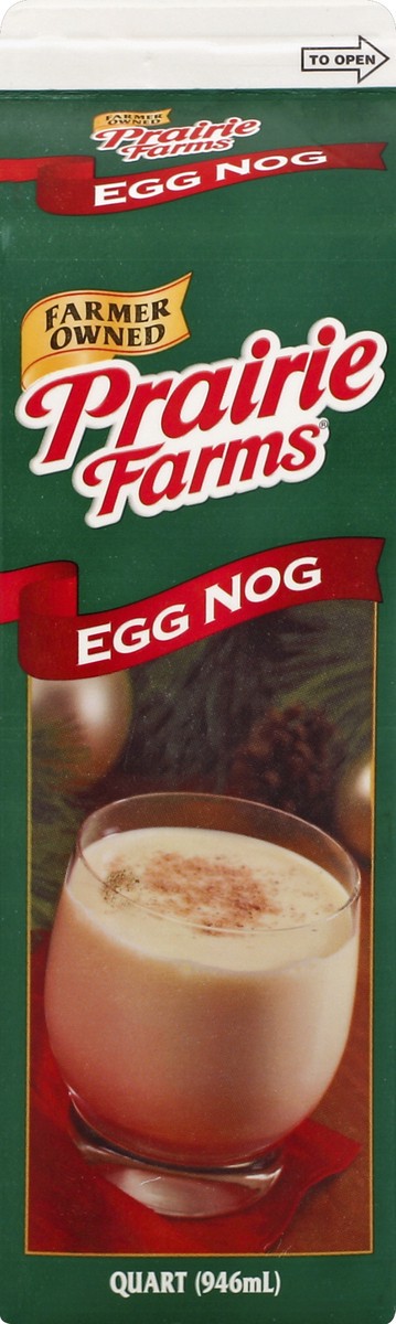 slide 4 of 4, Prairie Farms Fresh Egg Nog Quart, 1 qt