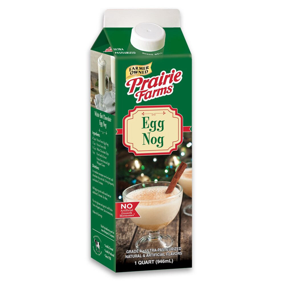 slide 1 of 4, Prairie Farms Fresh Egg Nog Quart, 1 qt