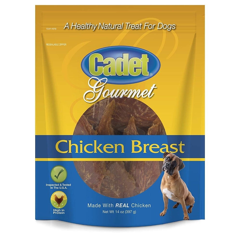 slide 1 of 1, Cadet Gourmet Chicken Breast Dog Treats, 14 oz