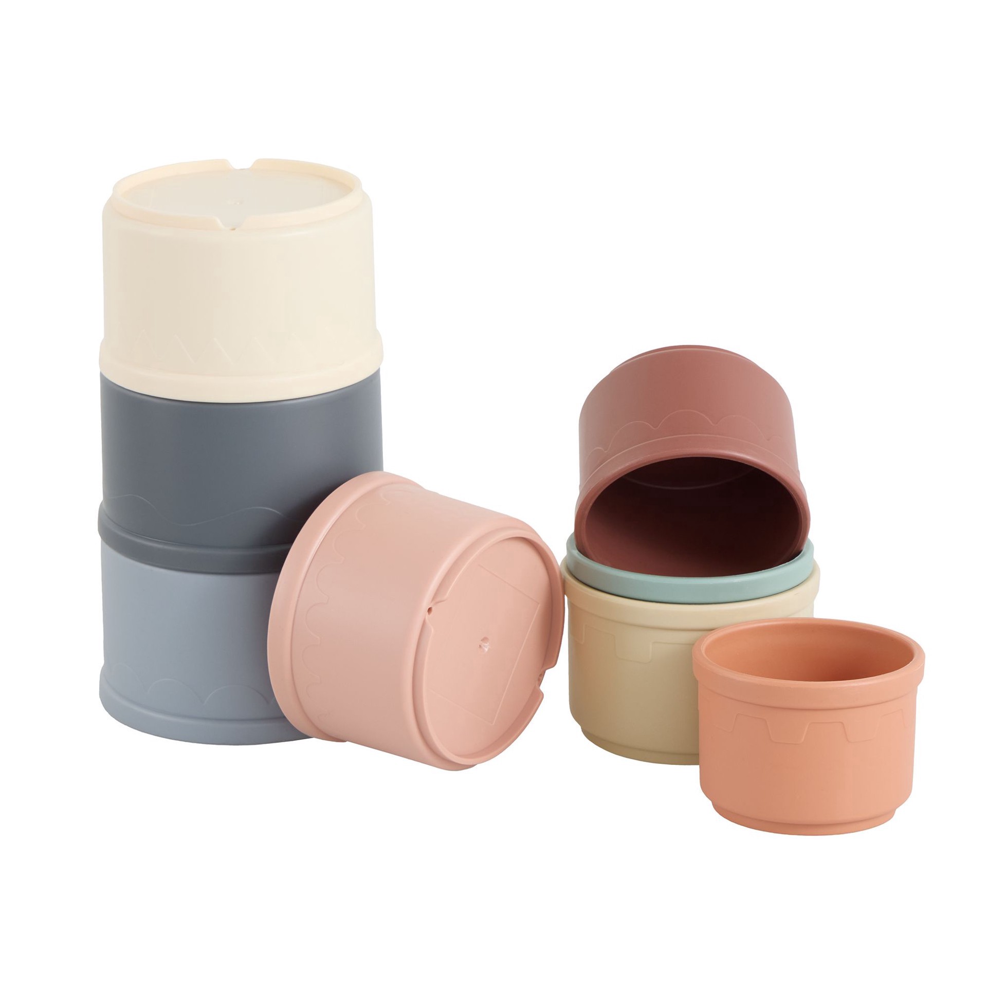 slide 1 of 1, Full Cheeks Plastic Stacking Cups, 1 ct
