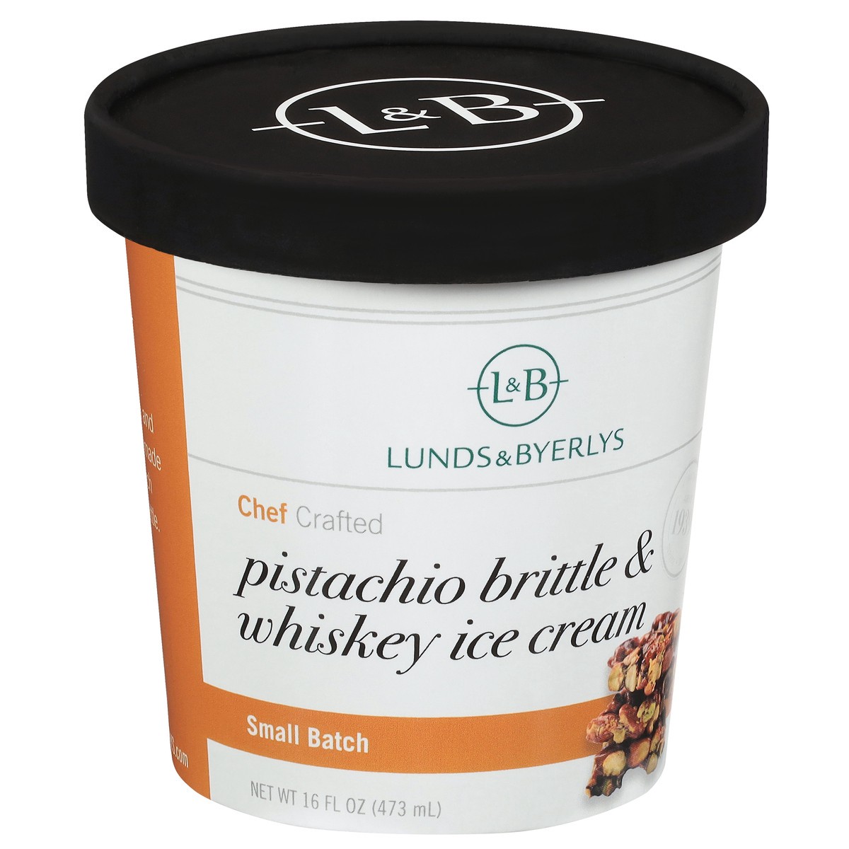 slide 3 of 4, Lunds & Byerlys Small Batch Pistachio Brittle & Whiskey Ice Cream 16 fl oz, 16 fl oz