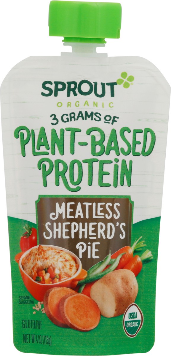 slide 7 of 13, Sprout Organic Plant-Based Protein Meatless Shepherd's Pie 4 oz, 4 oz