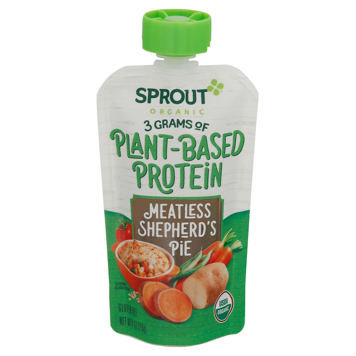 slide 2 of 13, Sprout Organic Plant-Based Protein Meatless Shepherd's Pie 4 oz, 4 oz