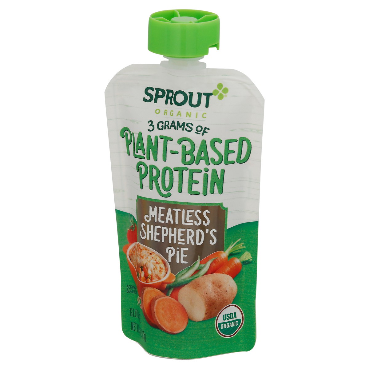 slide 11 of 13, Sprout Organic Plant-Based Protein Meatless Shepherd's Pie 4 oz, 4 oz