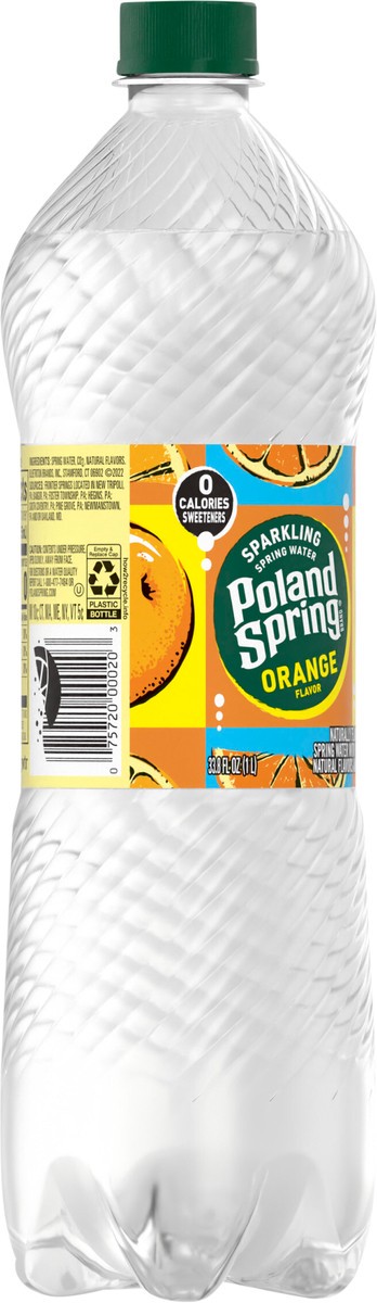 slide 4 of 7, Poland Spring Sparkling Water, Orange- 33.8 oz, 33.8 oz