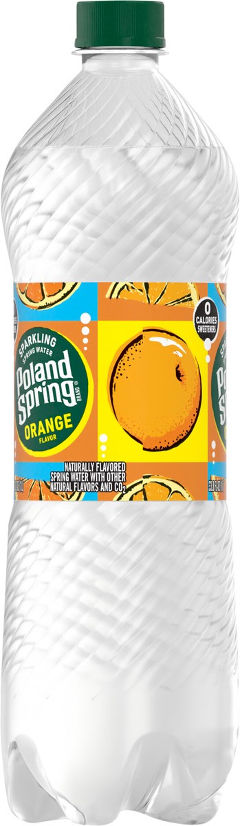 slide 3 of 7, Poland Spring Sparkling Water, Orange- 33.8 oz, 33.8 oz