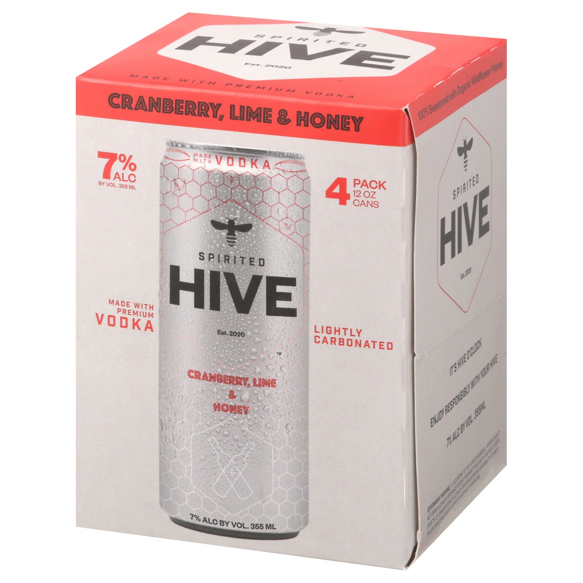 slide 12 of 13, Spirited Hive Vodka Cranberry 4Pk Can 12, 4 ct; 12 oz