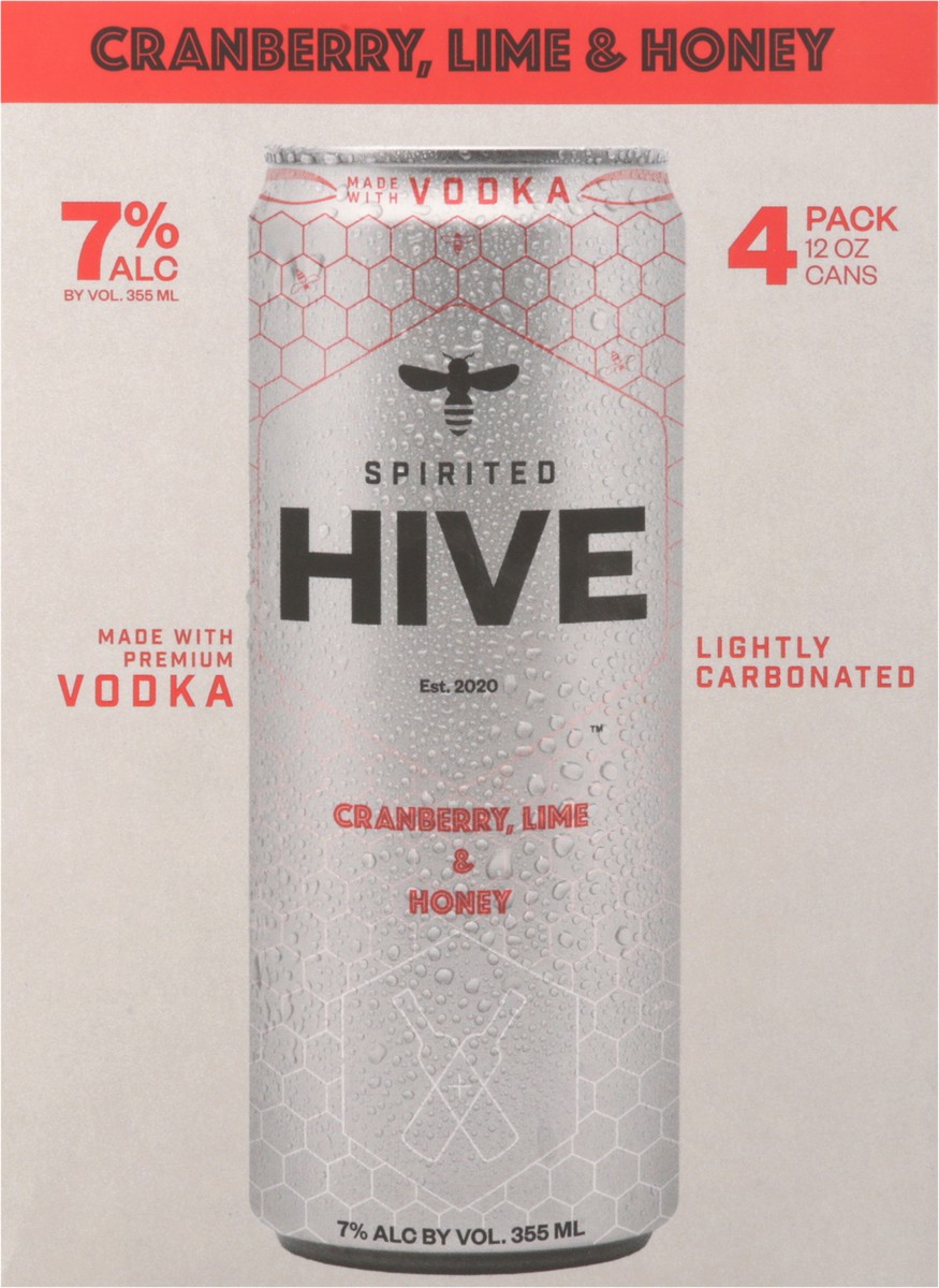 slide 5 of 13, Spirited Hive Vodka Cranberry 4Pk Can 12, 4 ct; 12 oz
