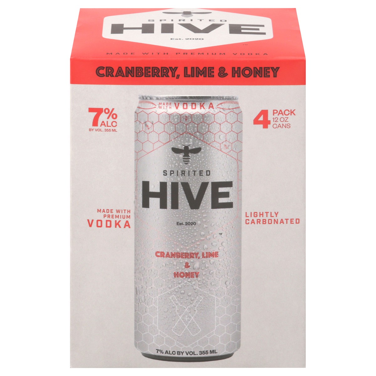 slide 1 of 13, Spirited Hive Vodka Cranberry 4Pk Can 12, 4 ct; 12 oz
