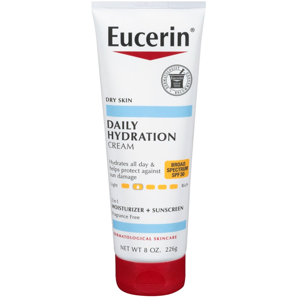 slide 1 of 6, Eucerin Daily Hydration Broad Spectrum SPF 30 Body Cream 8.0 oz, 8 oz