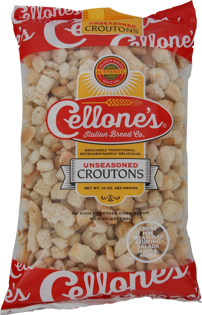 slide 2 of 2, Cellone's Unseasoned Croutons 10 oz, 10 oz