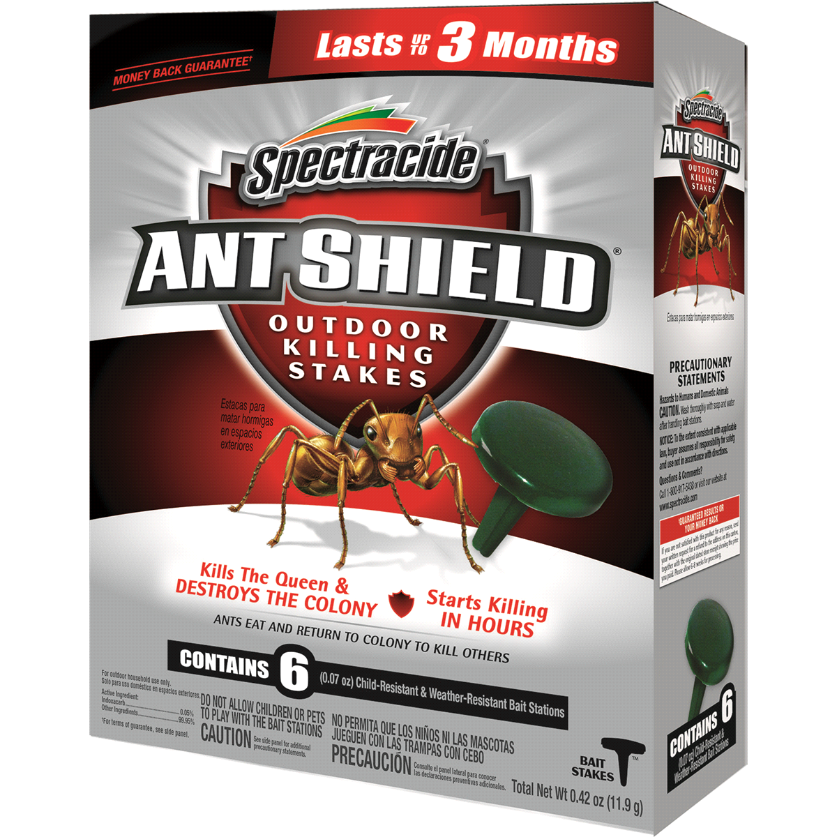 slide 1 of 5, Spectracide Ant Shield Outdoor Killing Stakes, 6 ct