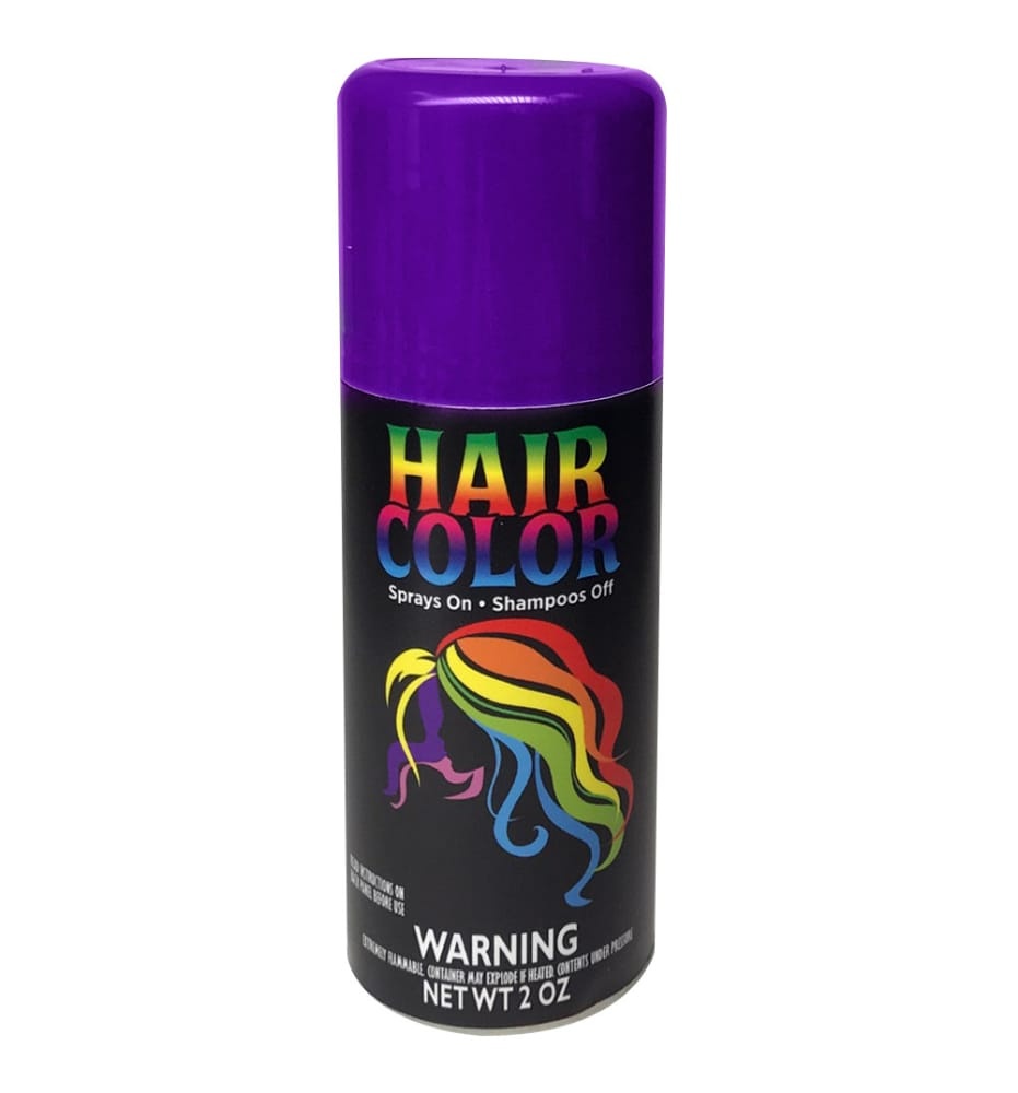 slide 1 of 1, Fun World Spray on Purple Hair Color, 1 Each, 1 ct