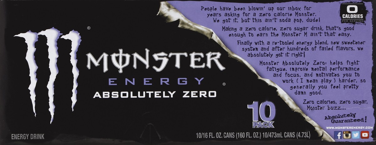 slide 2 of 6, Monster Energy Drink - 10 ct, 10 ct