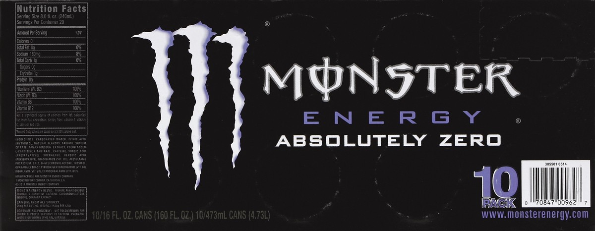 slide 4 of 6, Monster Energy Drink - 10 ct, 10 ct