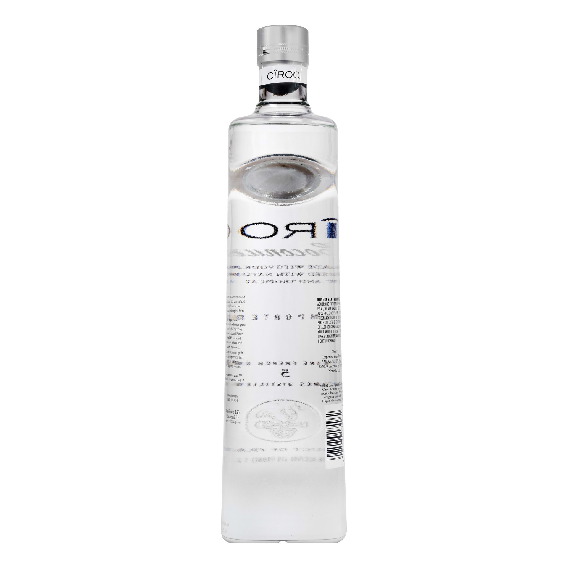 slide 2 of 4, CIROC Coconut (Made with Vodka Infused with Natural Flavors), 1 L, 1 liter