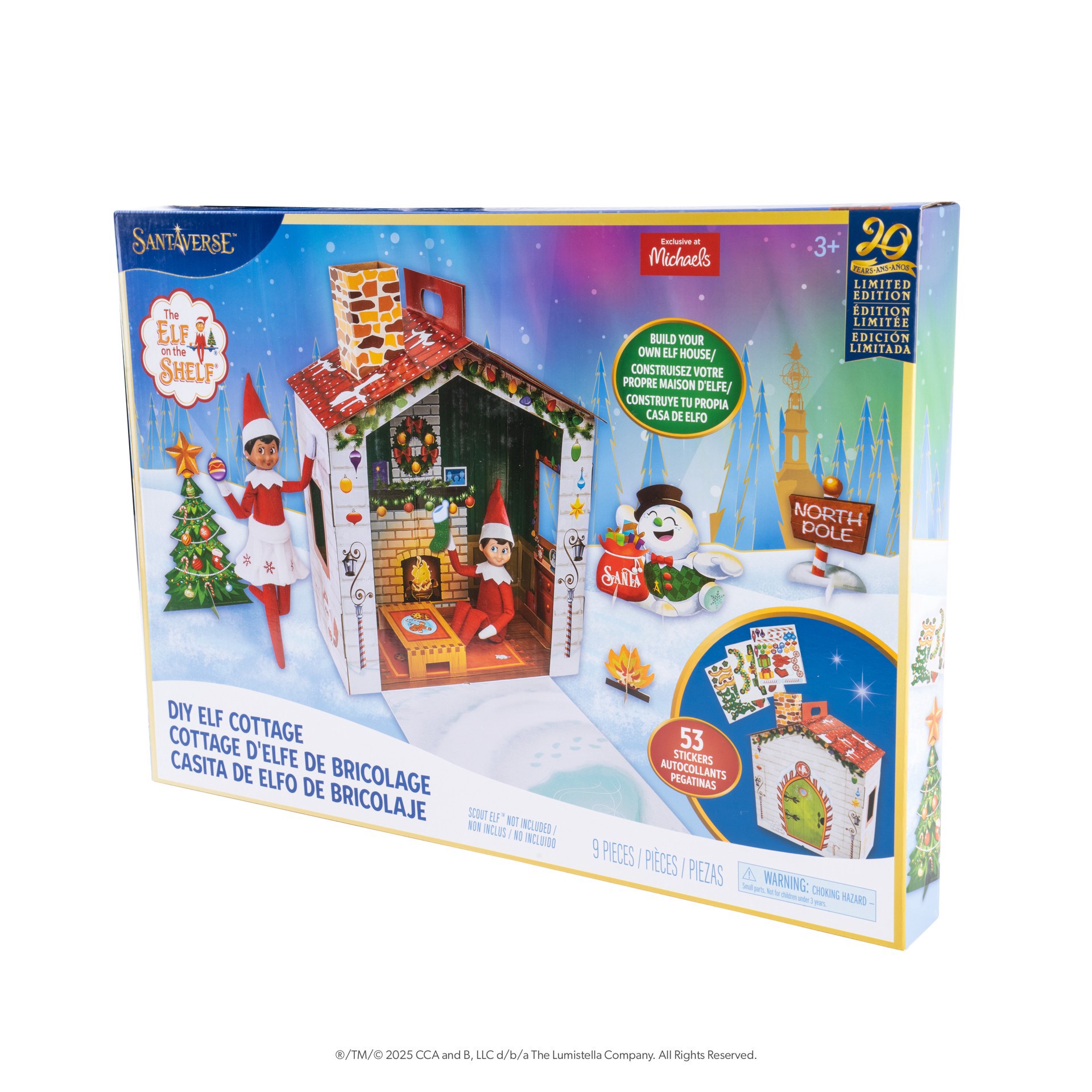 slide 4 of 5, Elf on the Shelf The Elf On The Shelf Diy Elf Cottage, 1.57 in x 16.93 in x 12.2 in