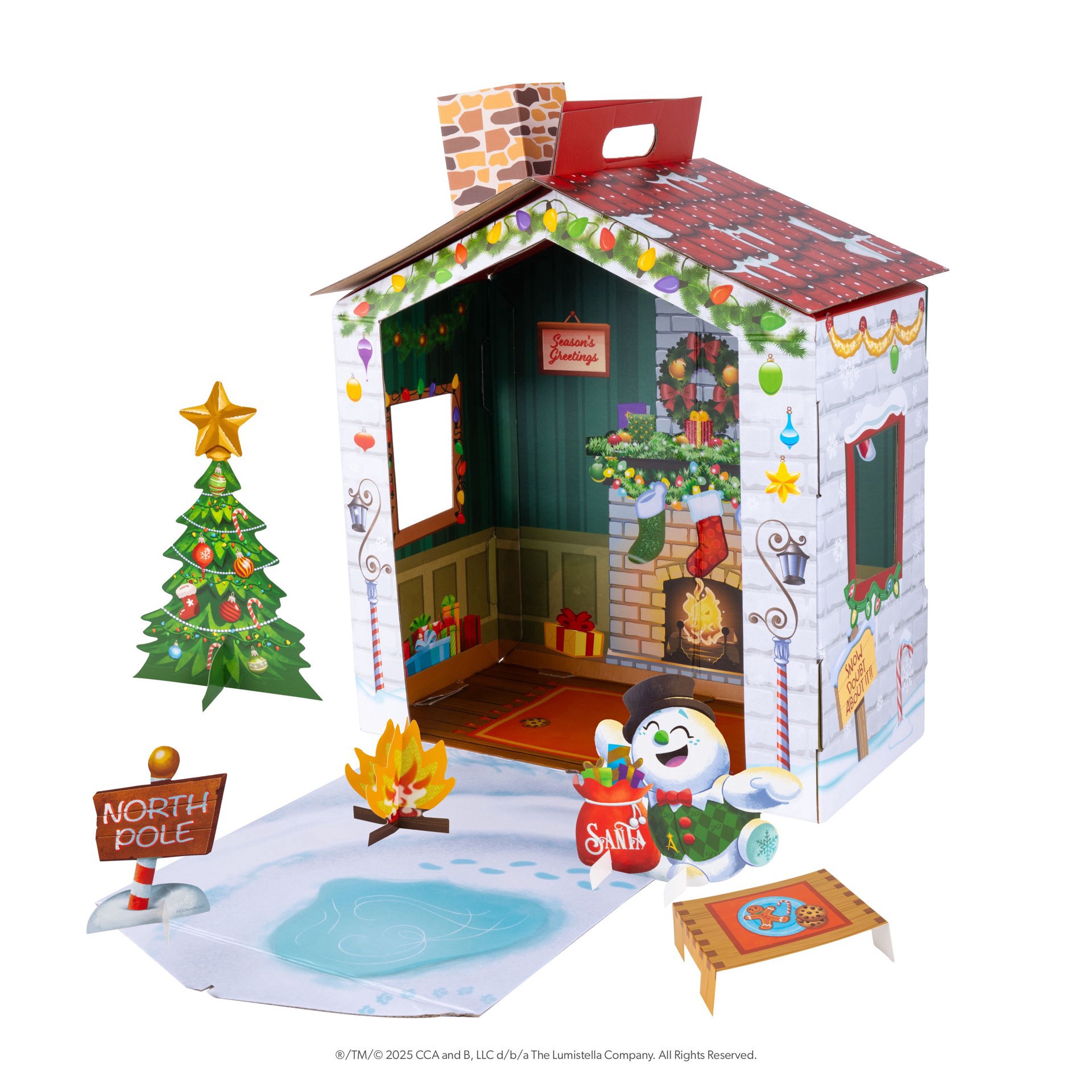 slide 5 of 5, Elf on the Shelf The Elf On The Shelf Diy Elf Cottage, 1.57 in x 16.93 in x 12.2 in