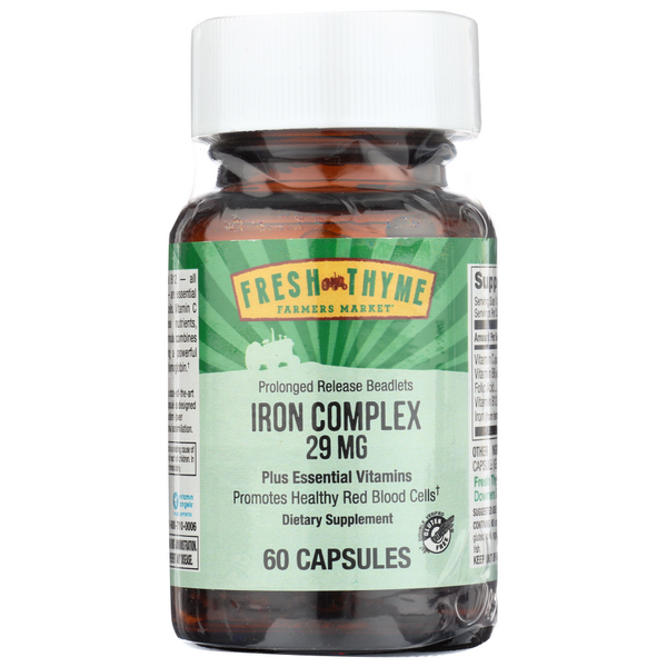 slide 1 of 1, Fresh Thyme Iron Complex, 60 ct