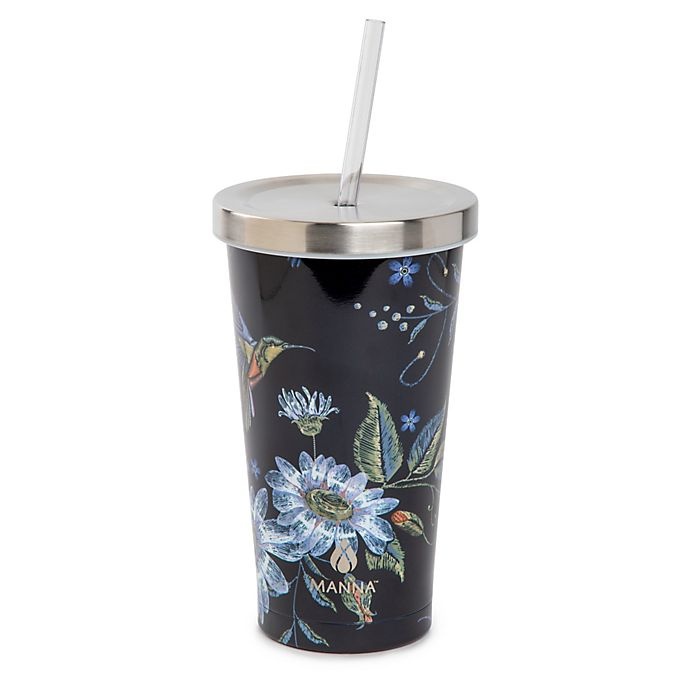 slide 1 of 1, Manna Chilly Hummingbird Stainless Steel Tumbler with Lid, 18 oz