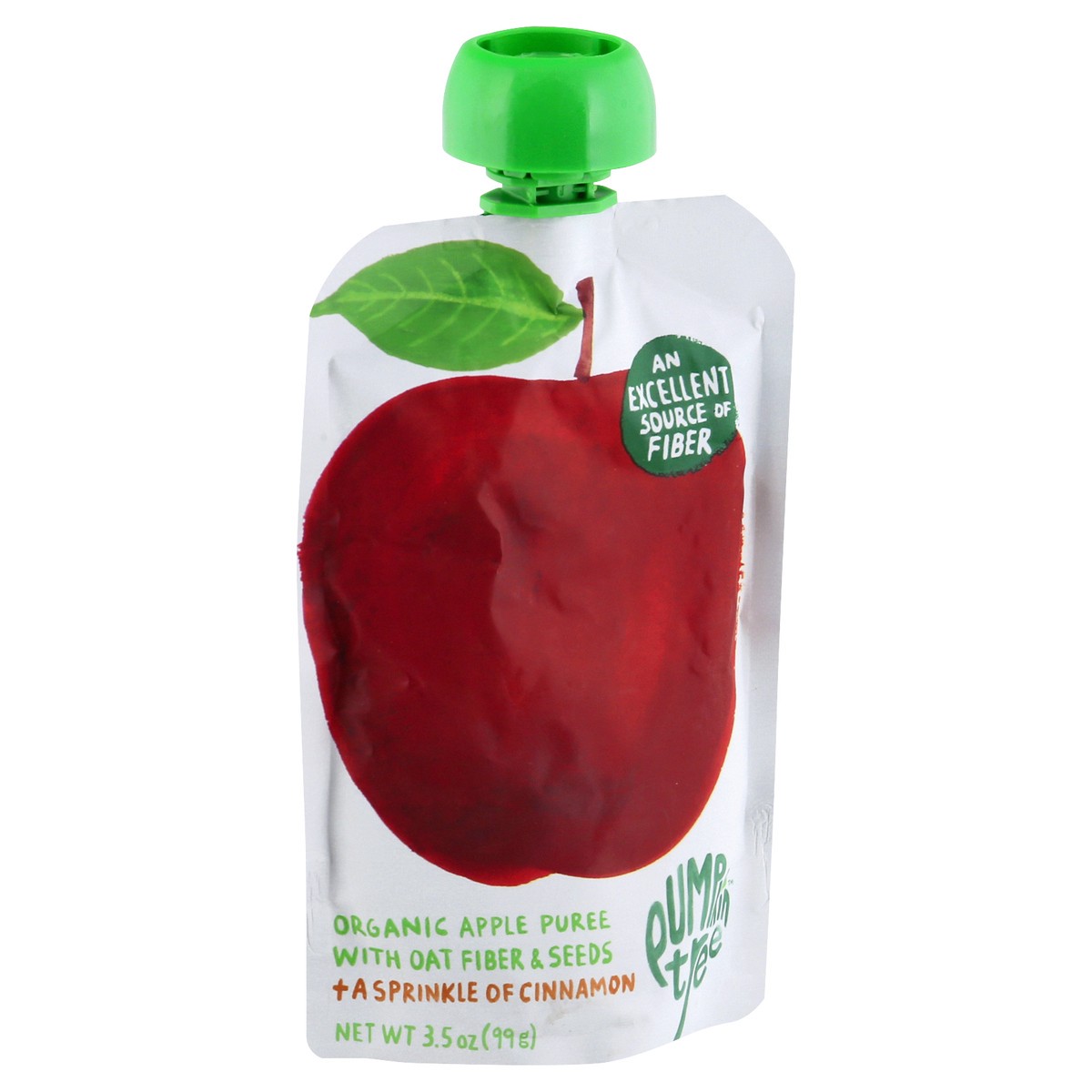 slide 8 of 12, Pumpkin Tree Organic Apple Puree with Oat Fiber & Seeds 3.5 oz, 1 ct