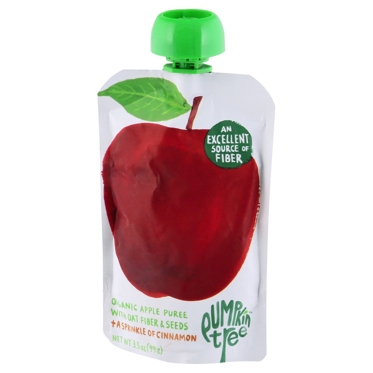 slide 9 of 12, Pumpkin Tree Organic Apple Puree with Oat Fiber & Seeds 3.5 oz, 1 ct