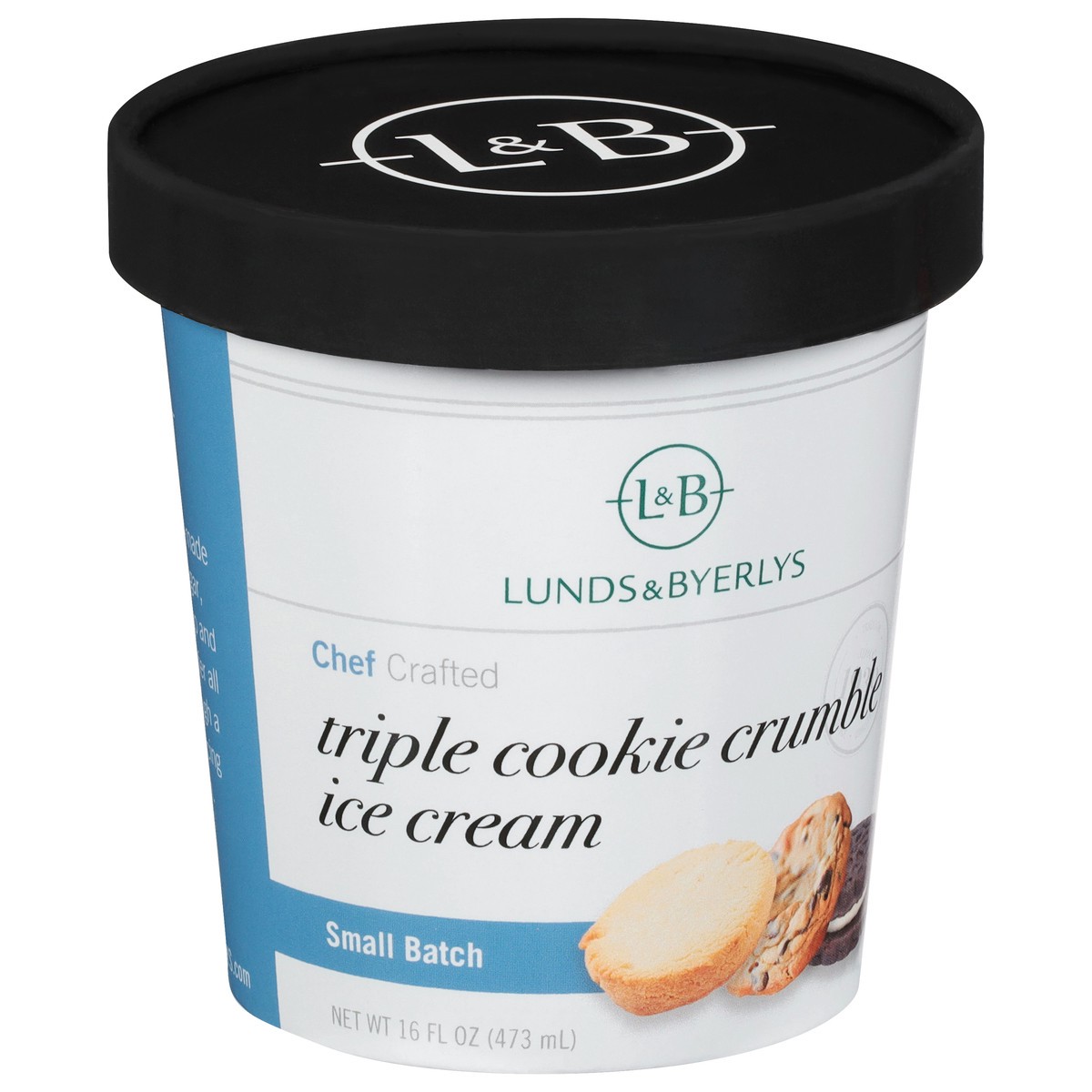 slide 3 of 4, Lunds & Byerlys Small Batch Triple Cookie Crumble Ice Cream 16 fl oz, 16 fl oz