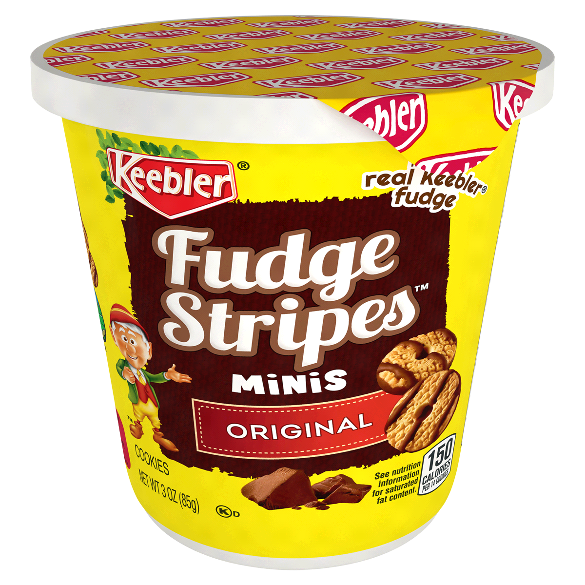 slide 1 of 3, Keebler Mini Fudge Stripes Cookies, 2.8 oz