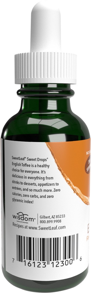 slide 4 of 5, SweetLeaf Sweet Drops Liquid English Toffee Flavored Stevia Sweetener, 2 oz