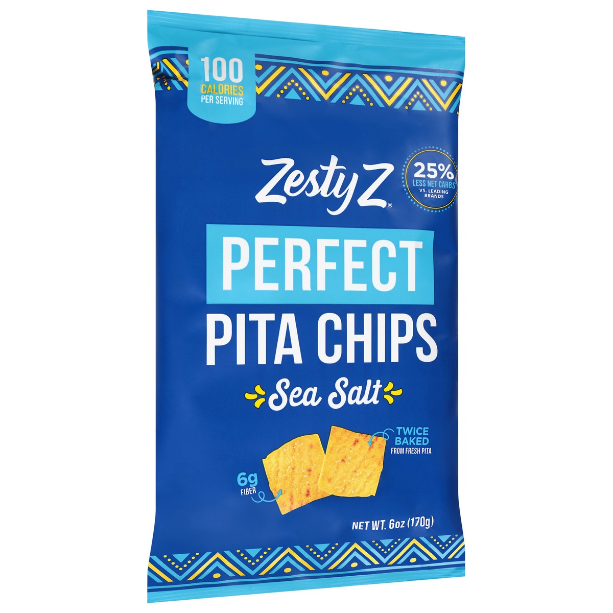 slide 5 of 14, Zesty Z Perfect Sea Salt Pita Chips 6 oz, 6 oz