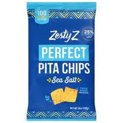 Zesty Z Perfect Sea Salt Pita Chips 6 oz