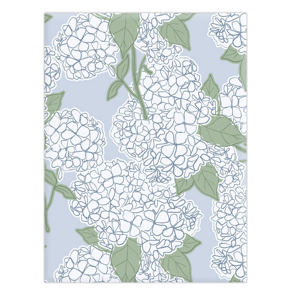 slide 1 of 1, Hydrangea Indoor / Outdoor Tablecloth, 1 ct