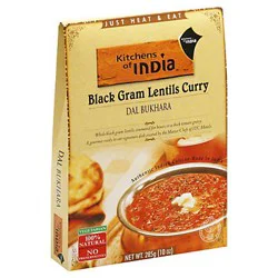 Kitchens of India Black Gram Lentils Curry Mild Dal Bukhara 10 oz