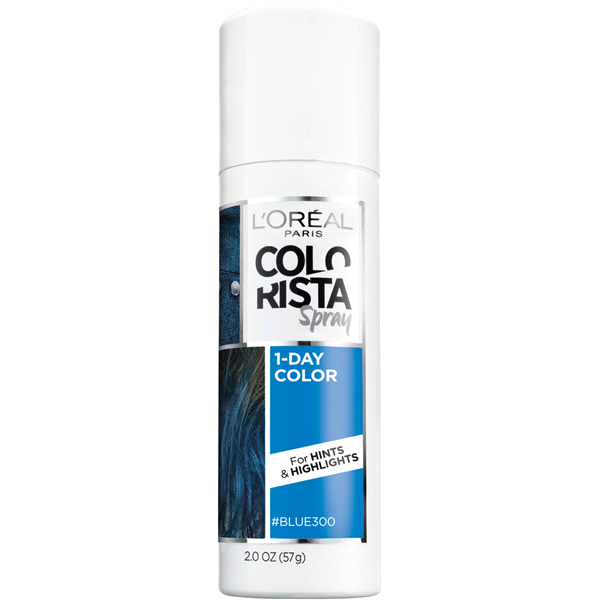 slide 1 of 1, L'Oral Paris Colorista 1-Day Spray BLUE, 2 oz