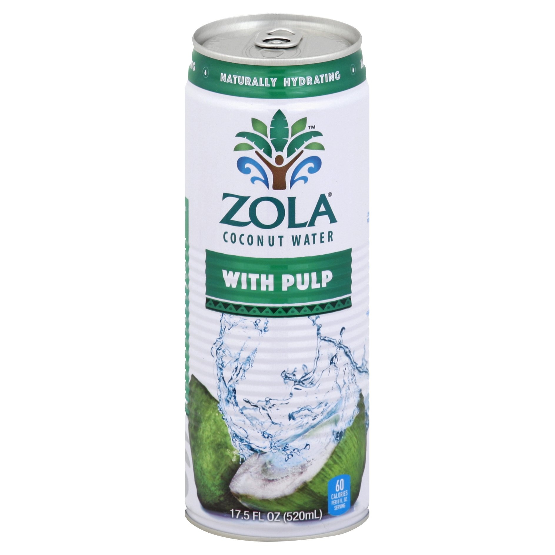 slide 1 of 4, Zola Coconut Water With Pulp, 17.5 fl oz
