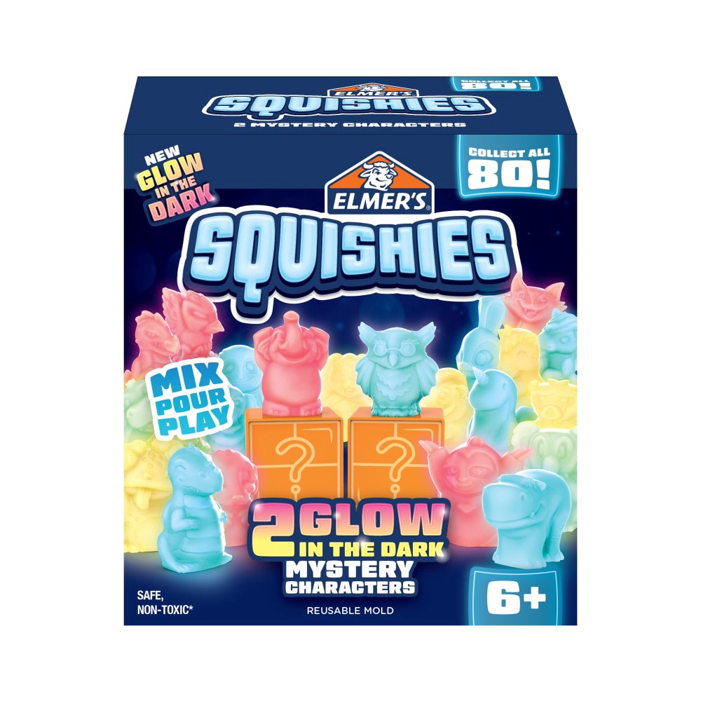 slide 2 of 2, Elmer's Squishies Mystery Glow In The Dark, 2 ct