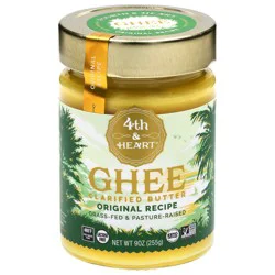 4th & Heart Clarified Butter Original Recipe Ghee 9 oz