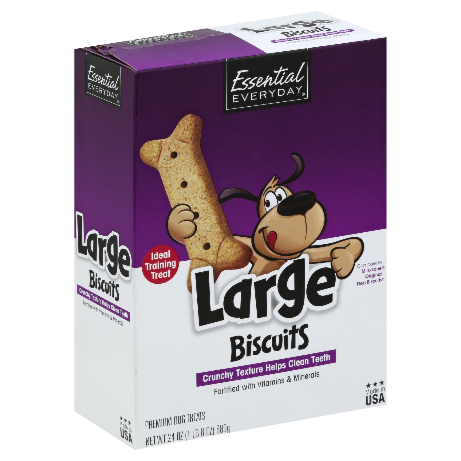 slide 1 of 1, Essential Everyday Large Dog Biscuit, 24 oz