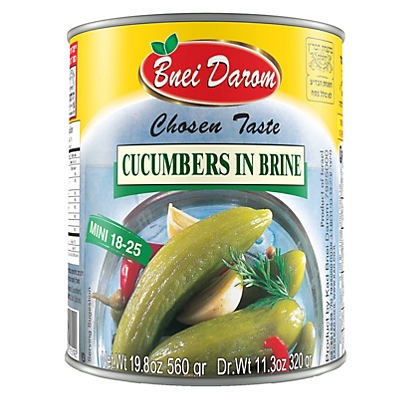 slide 1 of 1, Bnei Darom Mini Cucumbers in Brine, 19.8 oz