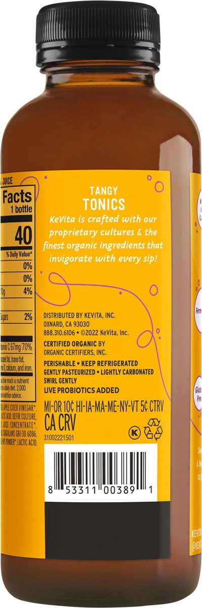 slide 3 of 8, KeVita Flavored Beverages Chilled - 15.20 fl oz, 15.20 fl oz