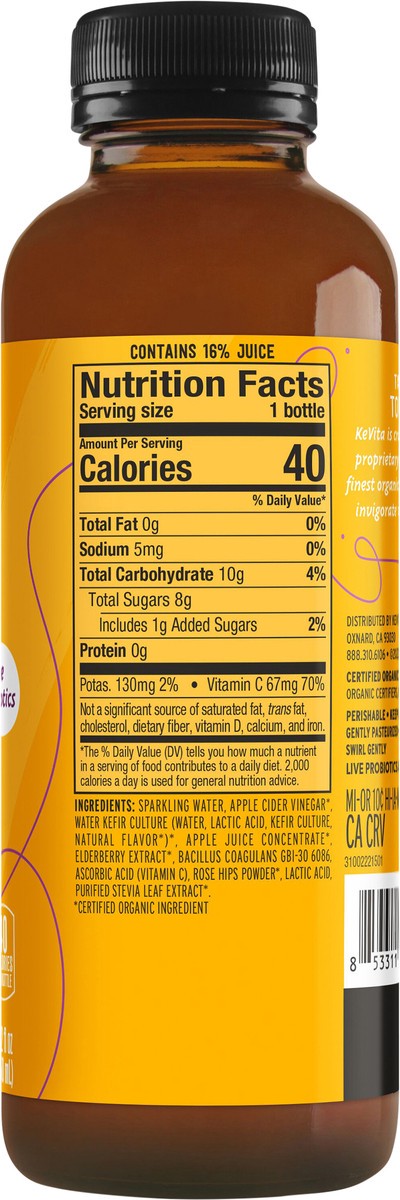 slide 6 of 8, KeVita Flavored Beverages Chilled - 15.20 fl oz, 15.20 fl oz