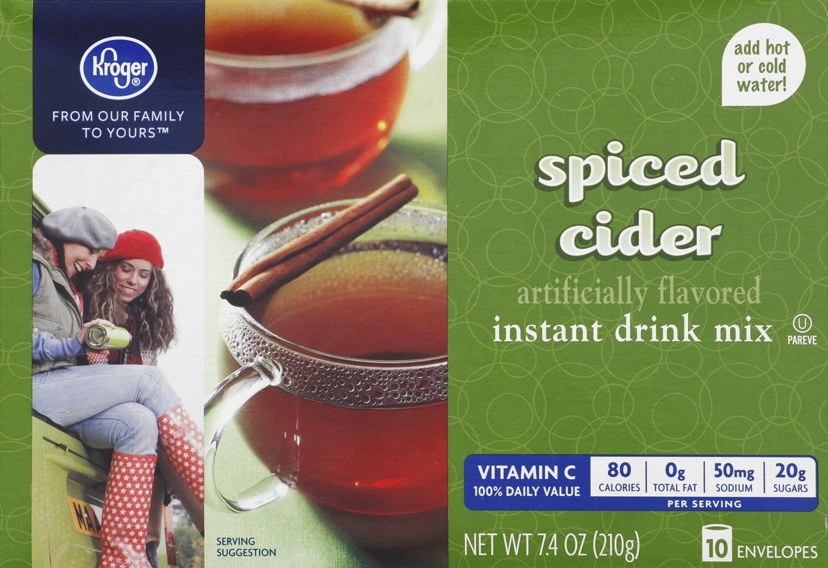 slide 5 of 6, Kroger Instant Spiced Cider, 10 ct; 0.74 oz