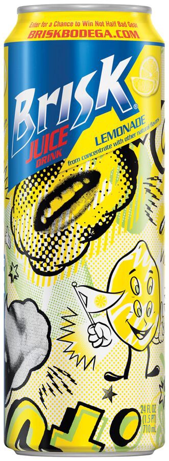 slide 1 of 2, Brisk Lemonade Juice 24 Fluid Ounce Can - 24 oz, 24 oz