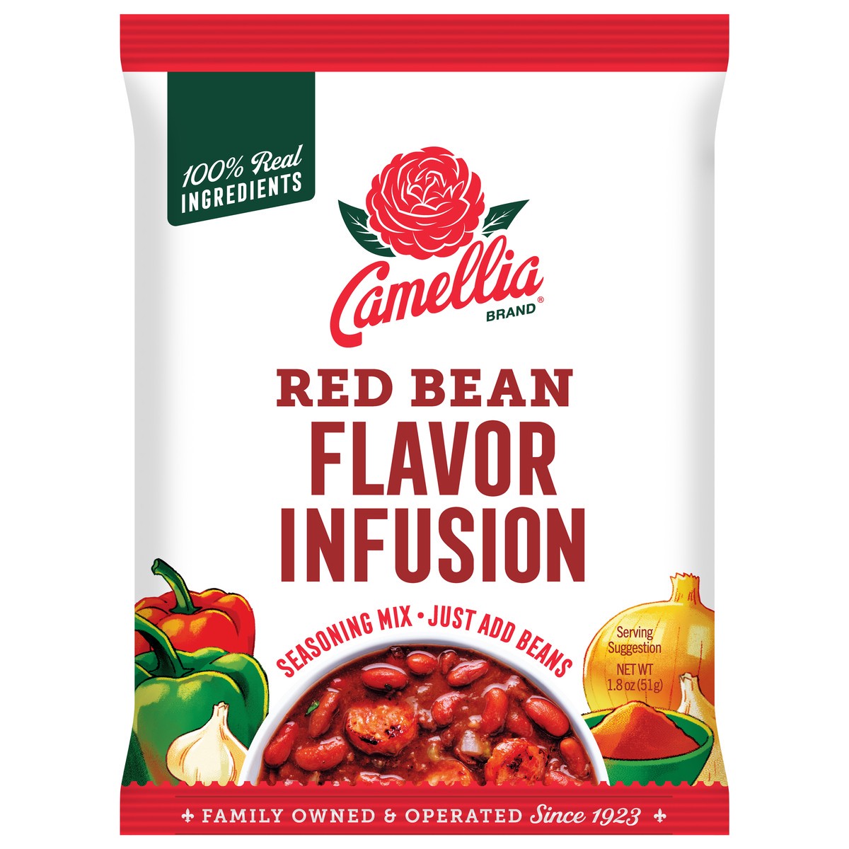 slide 2 of 4, Camellia Red Bean Flavor Infusion Seasoning Mix 1.8 oz, 1.8 oz