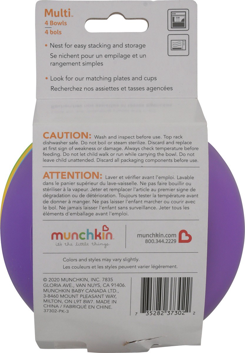 slide 4 of 9, Munchkin Multi Bowls, 4 ct