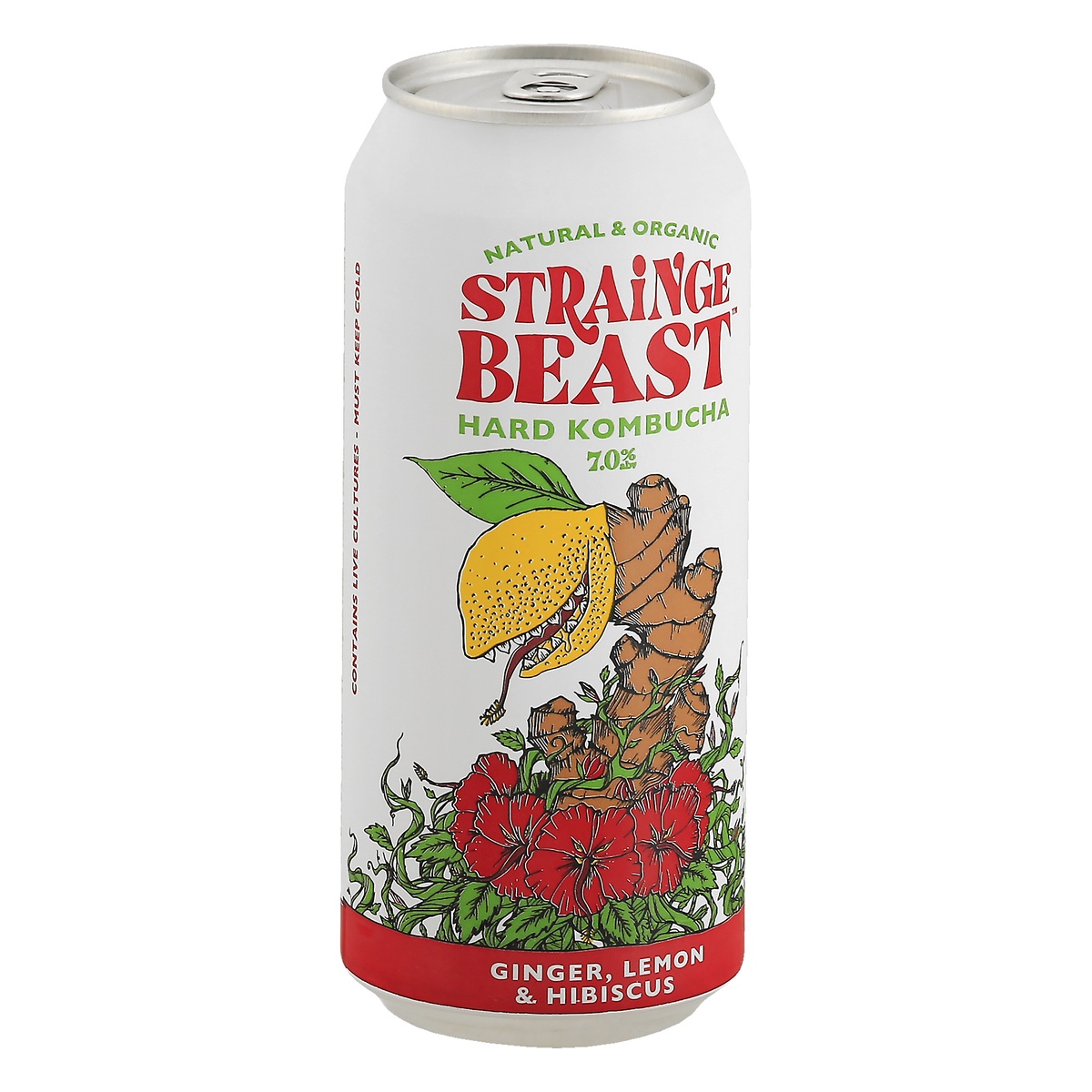 Sierra Nevada Strainge Beast Ginger Lemon & Hibiscus Hard Kombucha 16