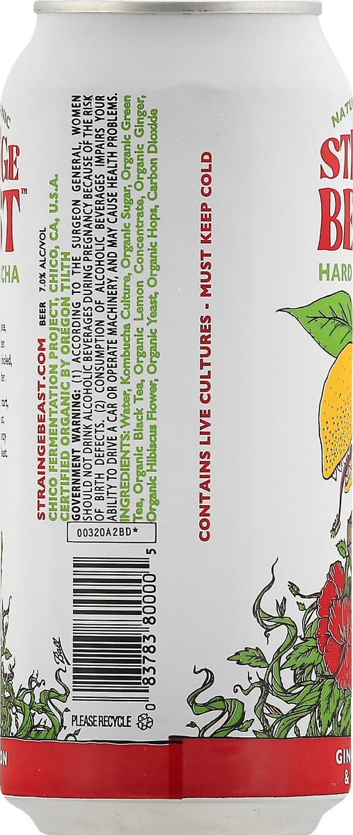 Sierra Nevada Strainge Beast Ginger Lemon & Hibiscus Hard Kombucha 16