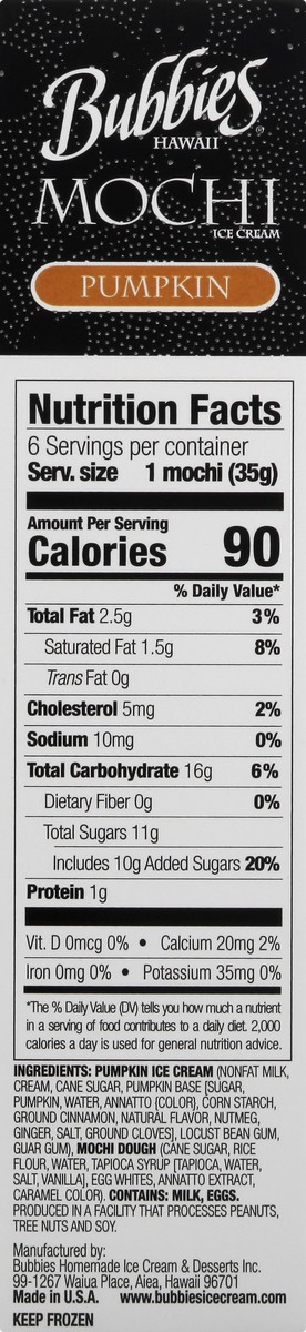 slide 4 of 9, Bubbies Mochi 6 oz, 